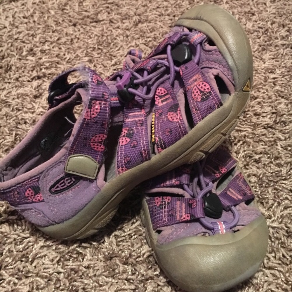 Little girl ladybug keen sandals
